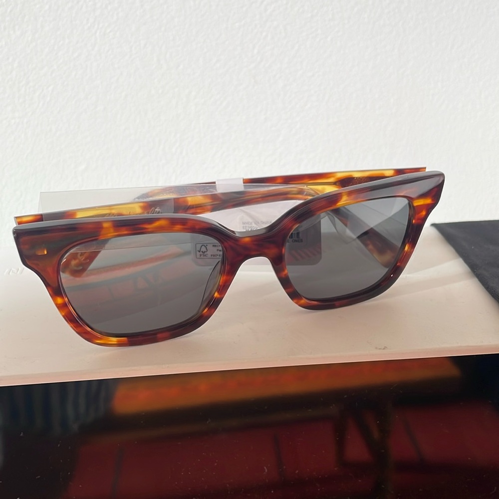 Madewell Pierport Sunglasses in whiskey tort